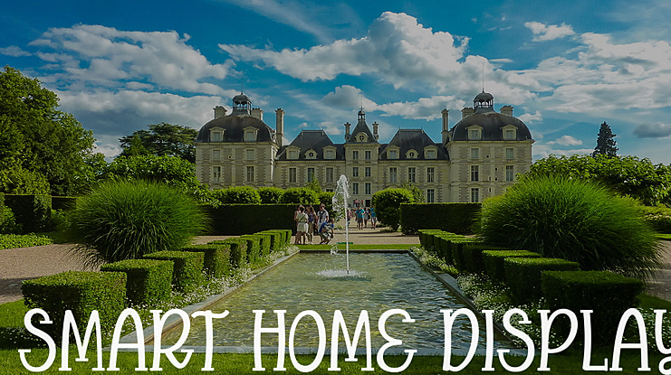 Smart home Display Font Family