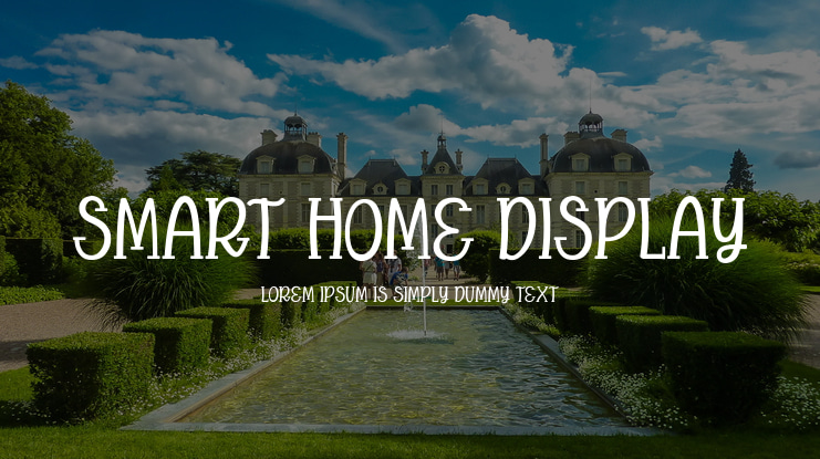 Smart home Display Font Family