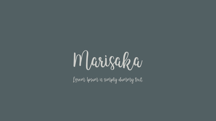 Marisaka Font