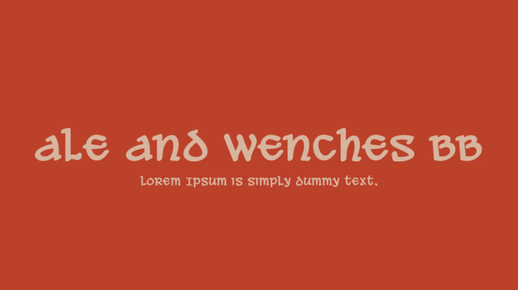 Ale and Wenches BB Font Family