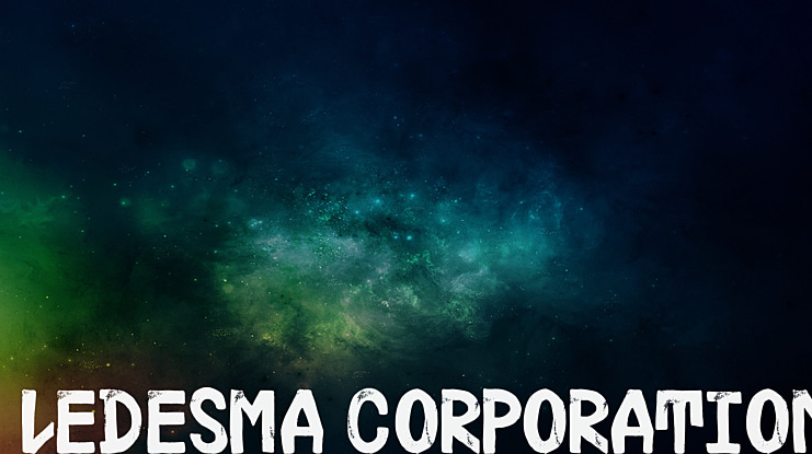 Ledesma Corporation Font