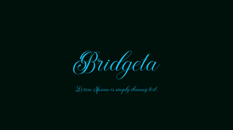 Bridgeta Font