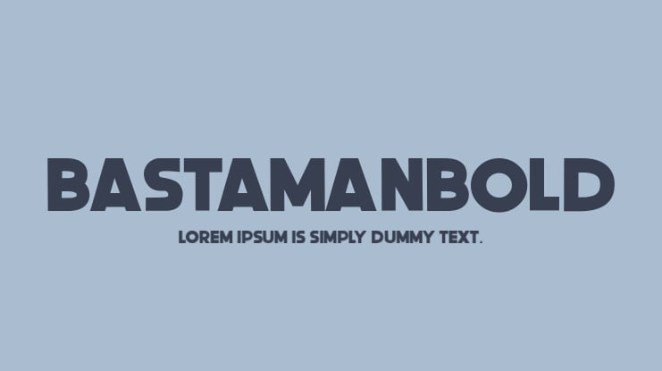 BastamanBold Font