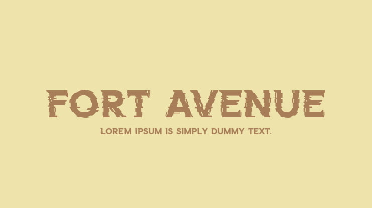 FORT AVENUE Font