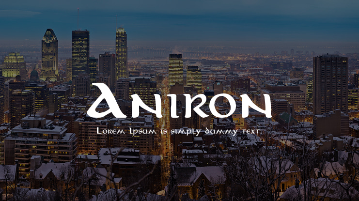 Aniron Font Family