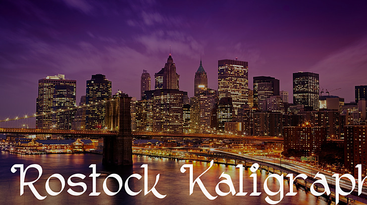 Rostock Kaligraph Font