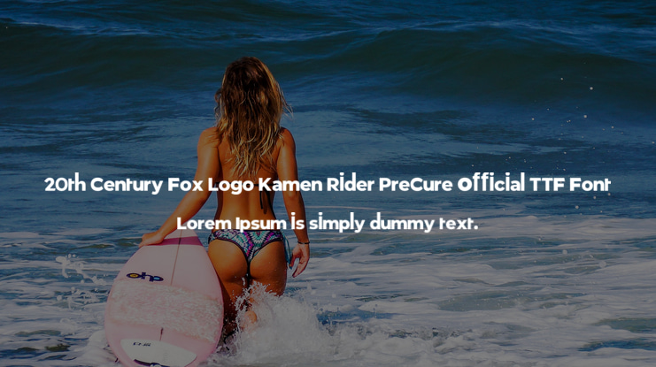 20th Century Fox Logo Kamen Rider PreCure Official Font