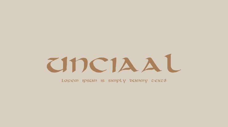 Unciaal Font