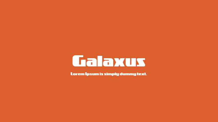 Galaxus Font