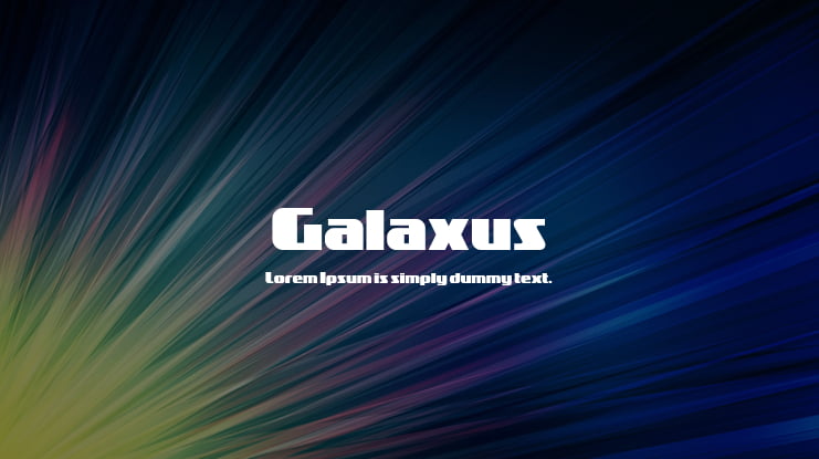 Galaxus Font