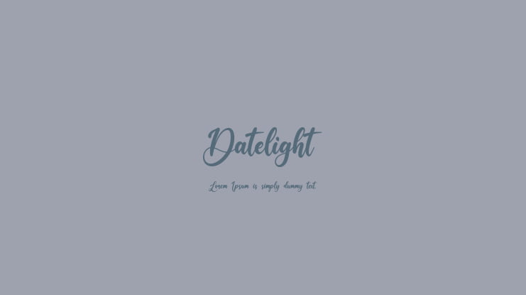 Datelight Font