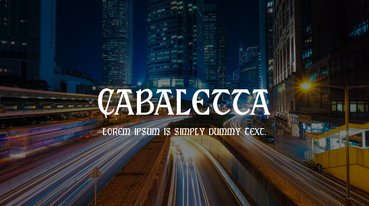 Cabaletta Font