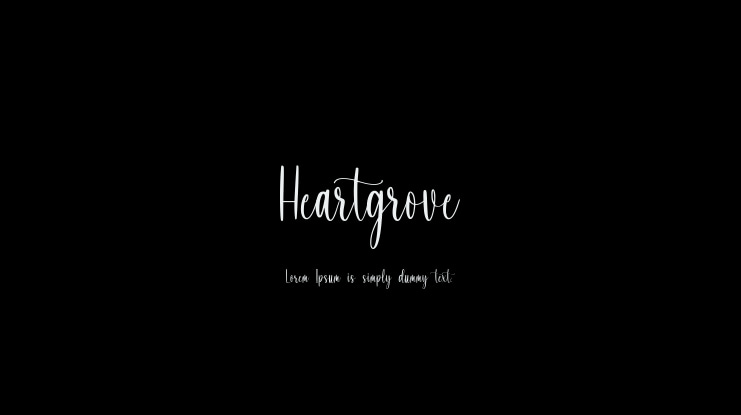 Heartgrove Font