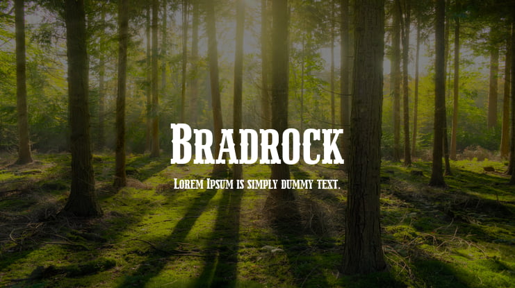 Bradrock Font