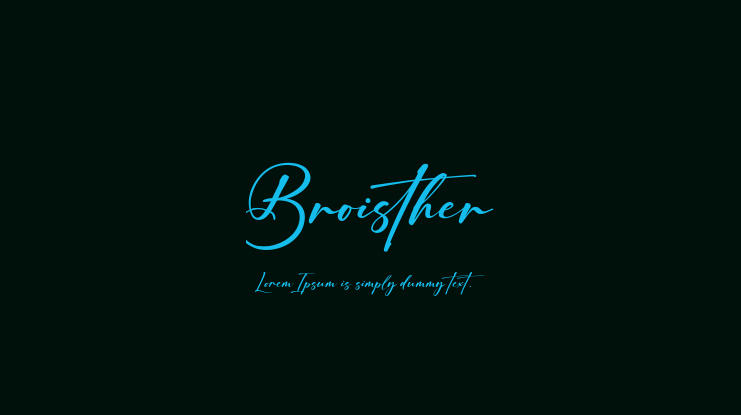 Broisther Font