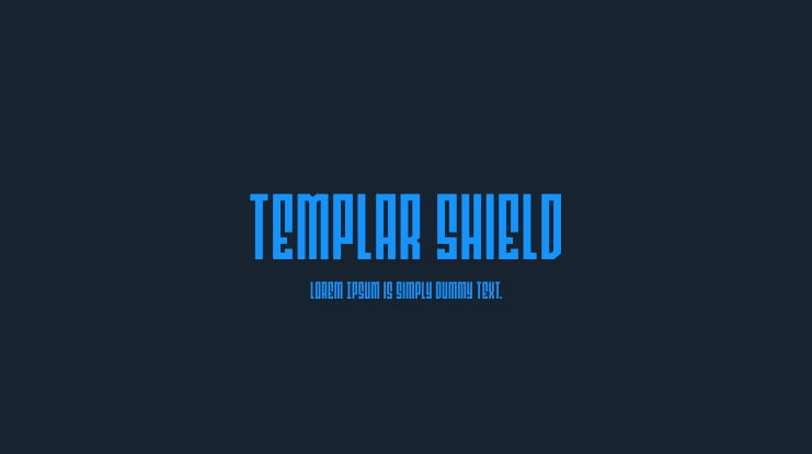 Templar Shield Font Family