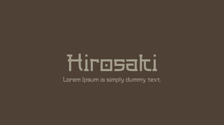 Hirosaki Font