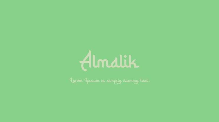 Almalik Font