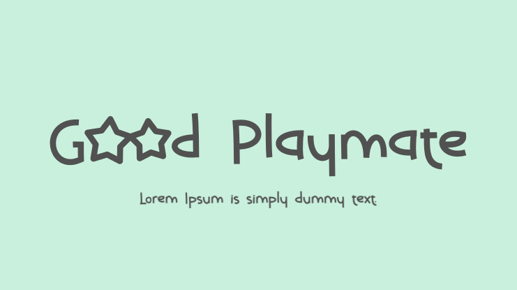Good Playmate Font