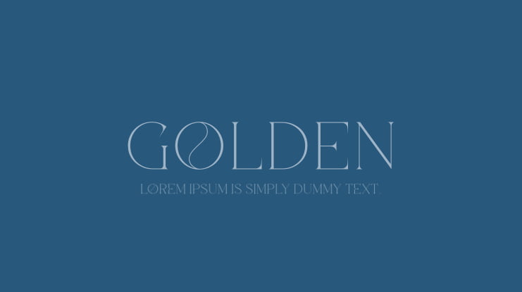 GOLDEN Font
