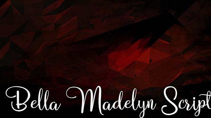 Bella Madelyn Script Font