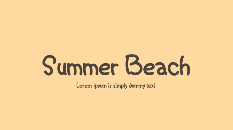 Summer Beach Font
