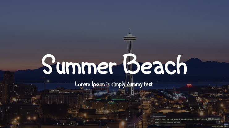 Summer Beach Font