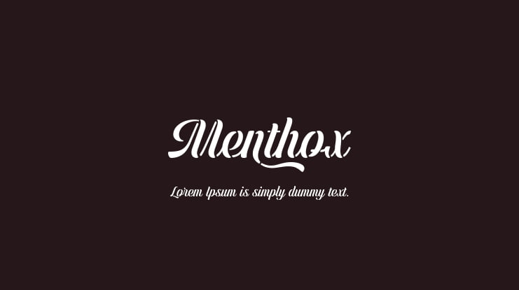 Menthox Font