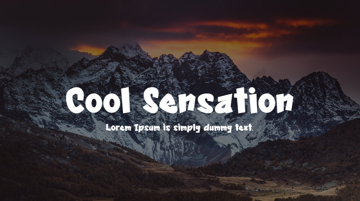 Cool Sensation Font