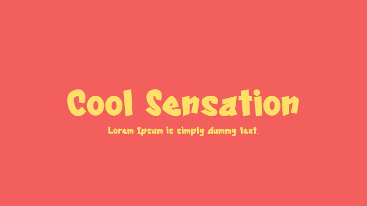 Cool Sensation Font