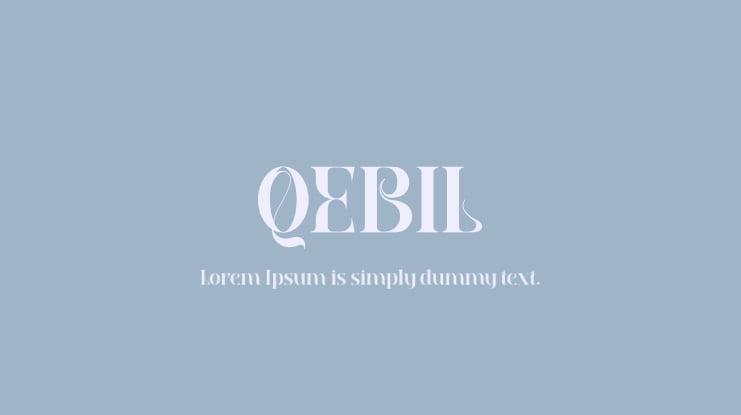 QEBIL Font