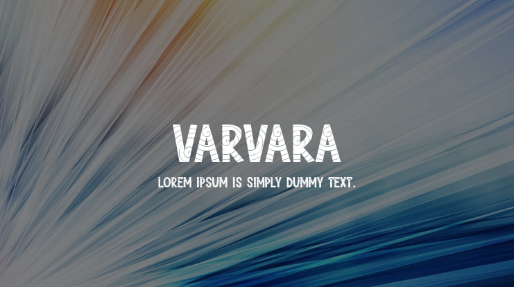 Varvara Font