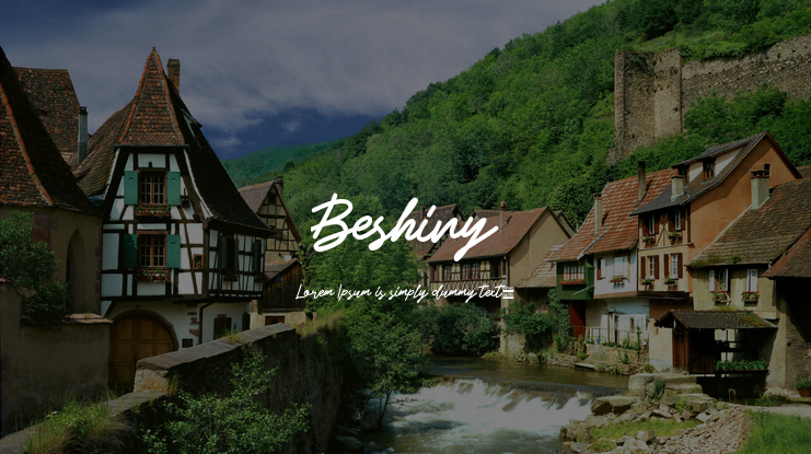 Beshiny Font