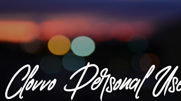 Clovvo Personal Use Font