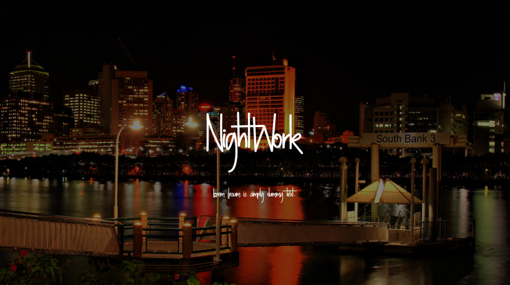 NightWork Font