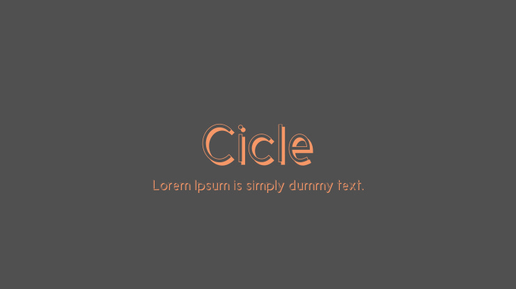 Cicle Font Family