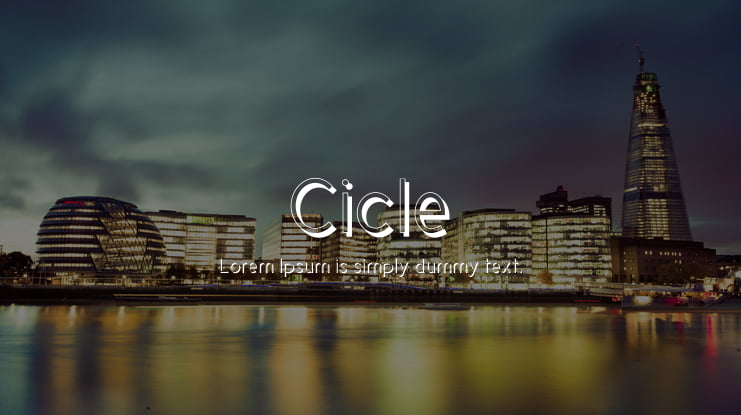 Cicle Font Family