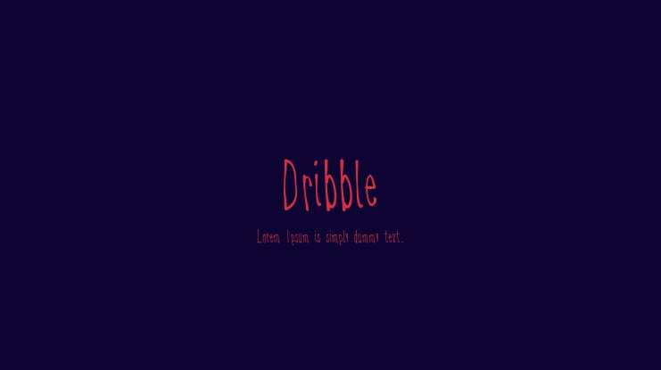 Dribble Font