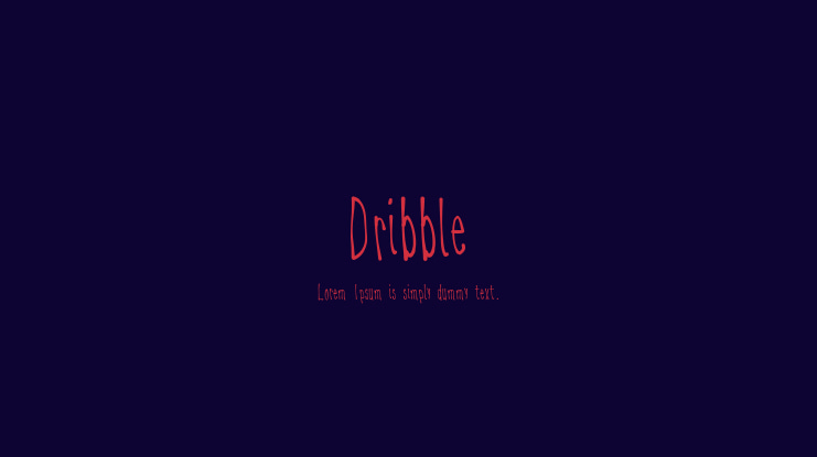 Dribble Font