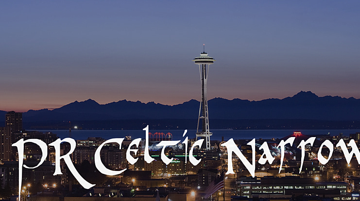 PR Celtic Narrow Font
