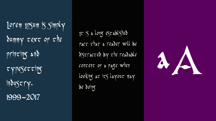 PR Celtic Narrow Font