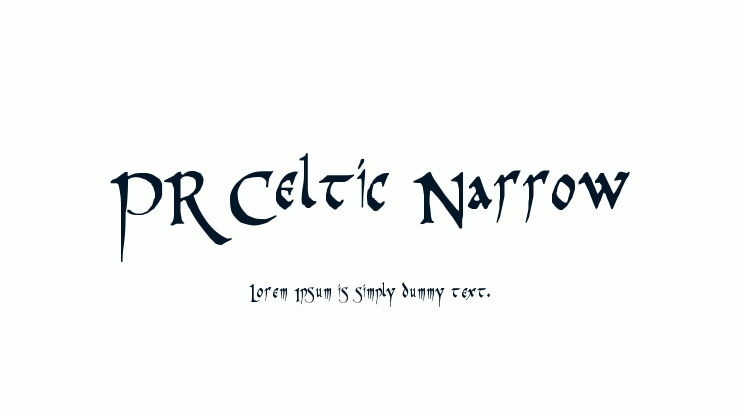 PR Celtic Narrow Font