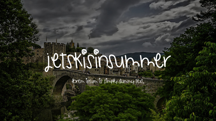 JetskisInSummer Font