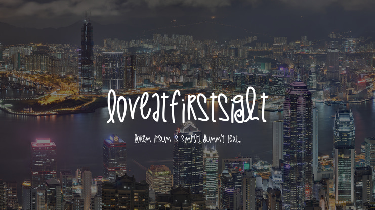 LoveAtFirstSight Font