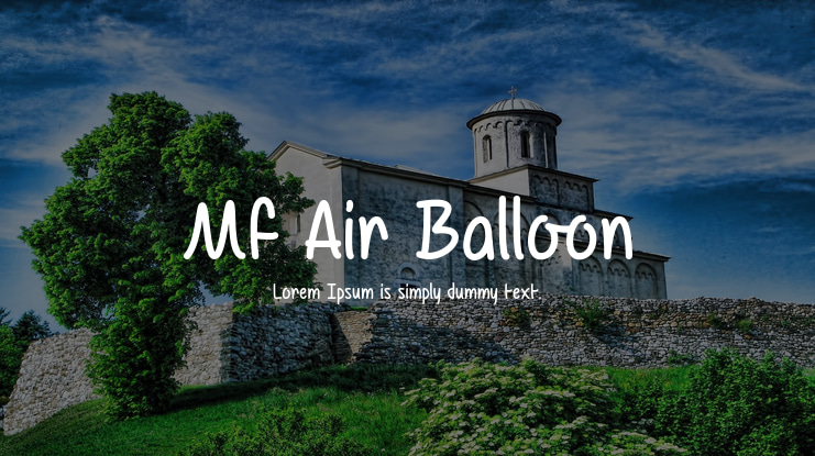Mf Air Balloon Font