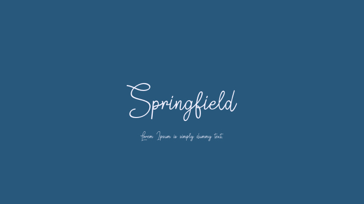 Springfield Font
