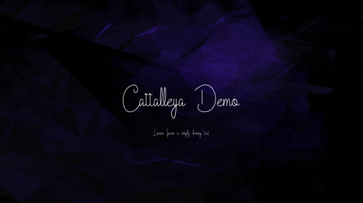 Cattalleya Demo Font