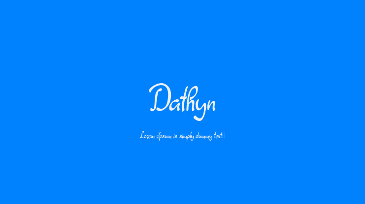 Dathyn Font