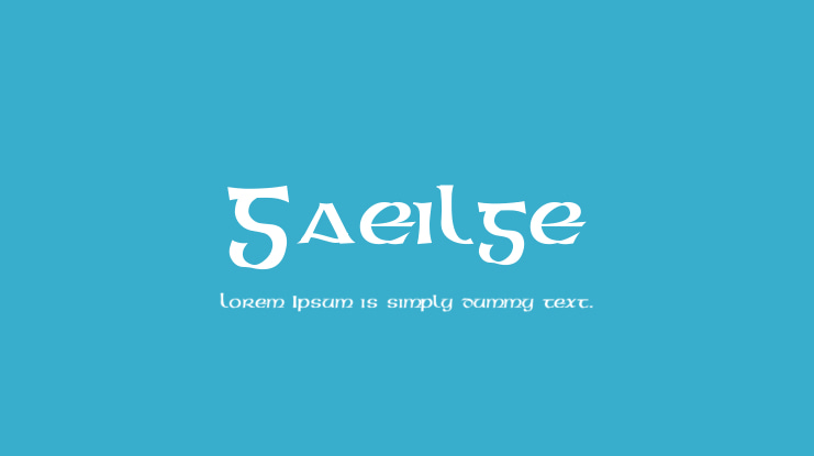 Gaeilge Font Family