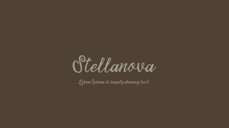 Stellanova Font